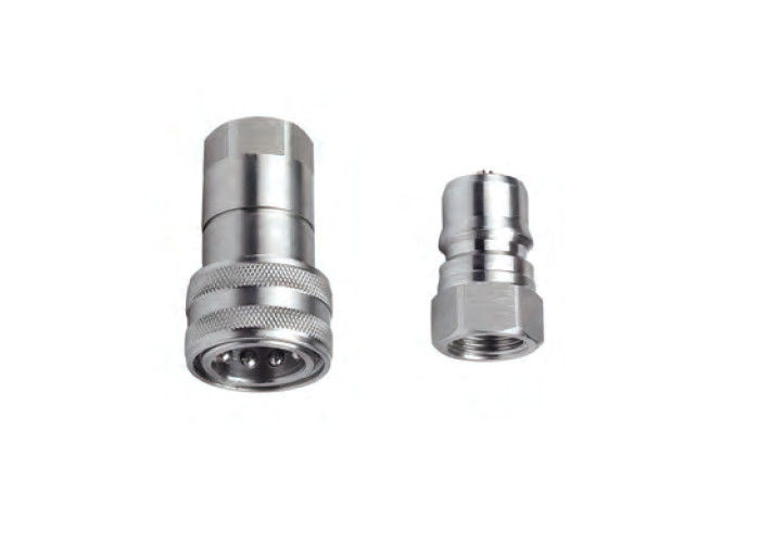 316 aço inoxidável tipo fechado acoplador rápido hidráulico 1/2' CB-1 série