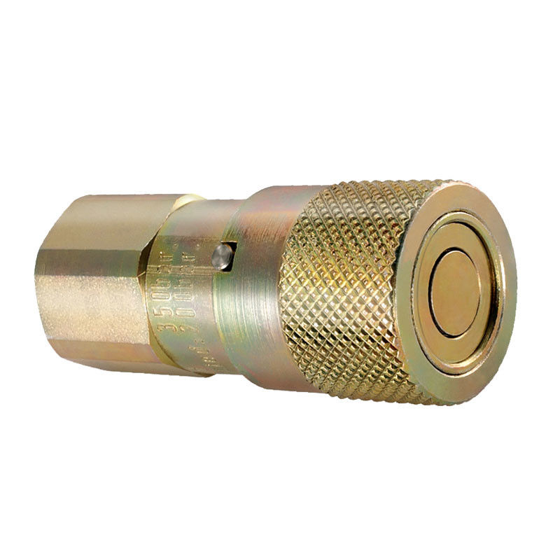 Acessórios de ligação rápida hidráulica de aço revestido com zinco da série ISO 16028-Cb-Sp-6fn-Qa