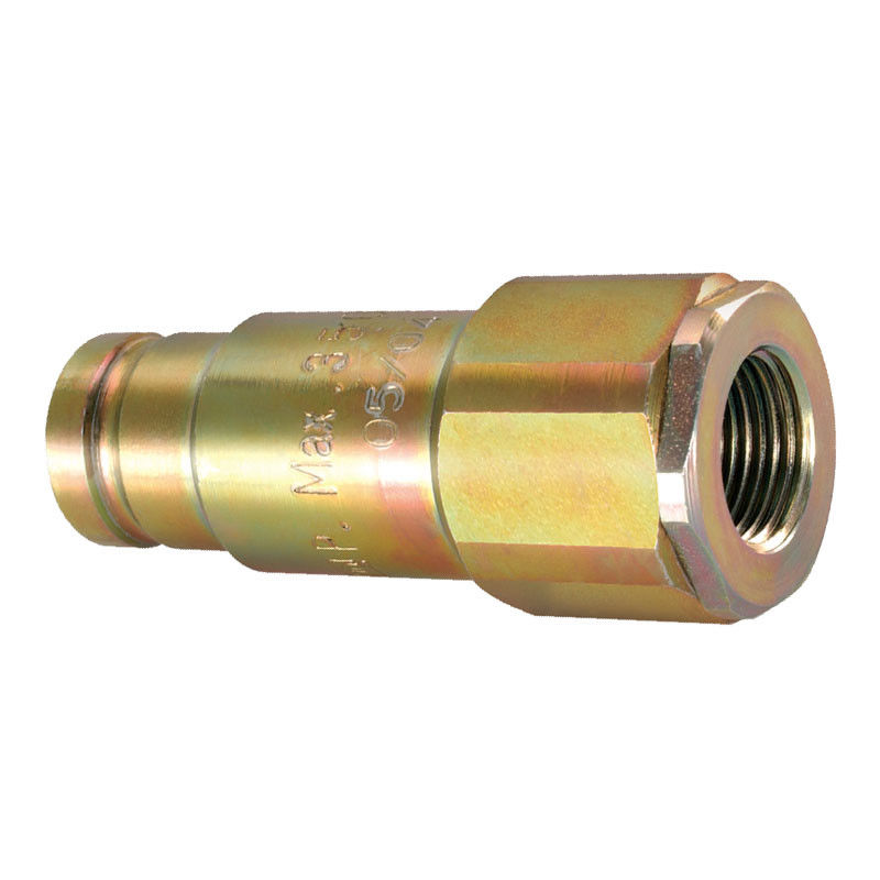 Acessórios de ligação rápida hidráulica de aço revestido com zinco da série ISO 16028-Cb-Sp-6fn-Qa