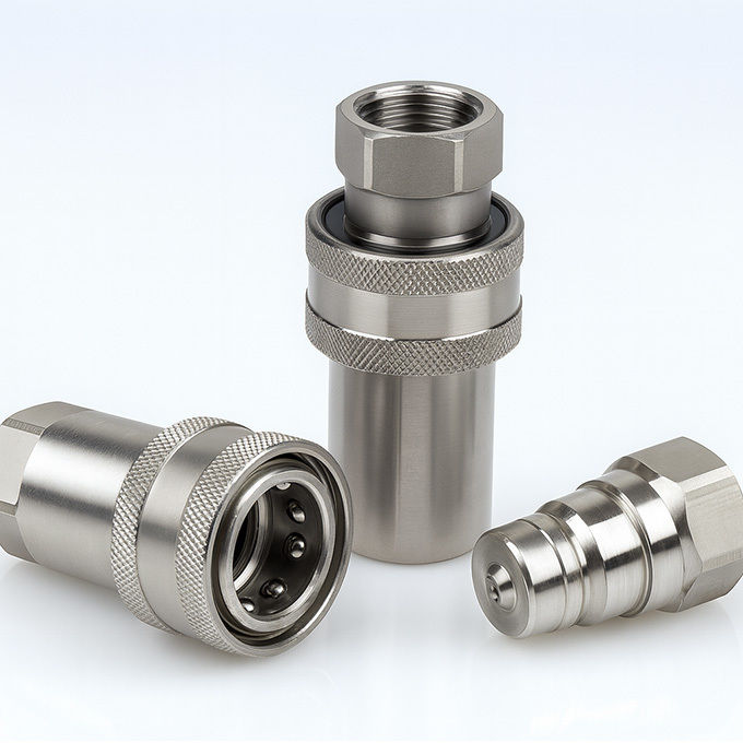 Cb-spm-10f-a-iso-7241-a acoplamento rápido de aço inoxidável com ligação de tomada e tomada de Parker 6600