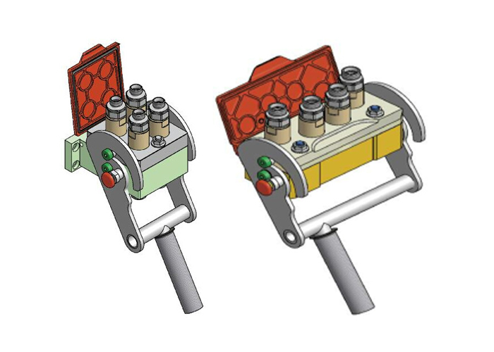 Acoplamentos hidráulicos de face plana de múltiplas conexões da Série MK, Sistema de Conexão Rápida Cam Lock Padrão ISO